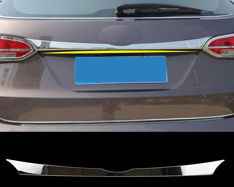 Hyundai Santa Fe 3 DM Chrom Kofferraum Gepäckraum Abdeckung Hinten Leiste