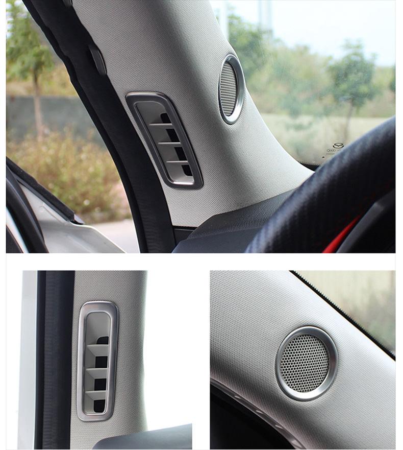Mazda CX5 KF Chrom Luftdüsen Lüftungs Gitter Luft Ausströmer (Fenster)