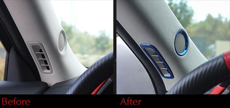 Mazda CX5 KF Chrom Luftdüsen Lüftungs Gitter Luft Ausströmer (Fenster)
