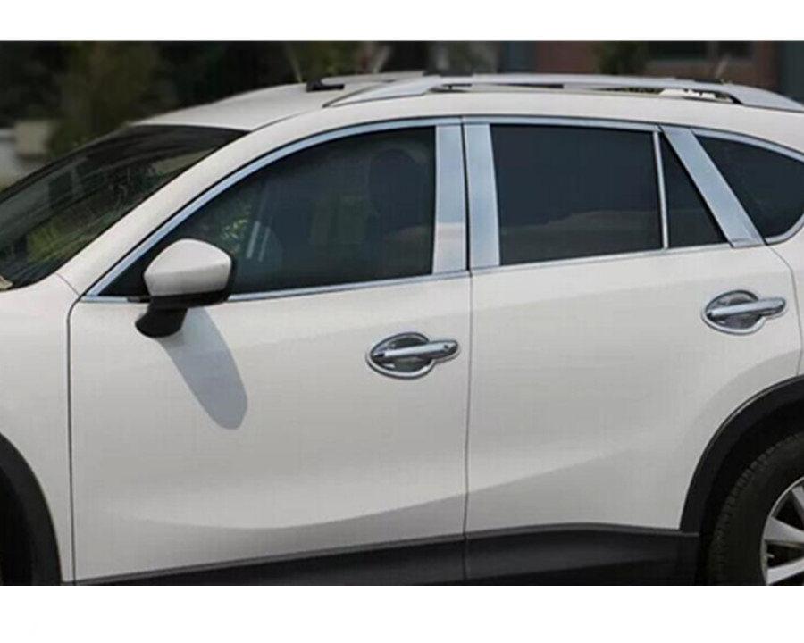 Mazda CX5 KE Chrom Zierleiste Zierstab Chromleiste A B C Säule Abdeckung
