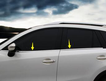 Mazda CX5 KE Chrom Zierleiste Zierstab Chromleiste A B C Säule Abdeckung