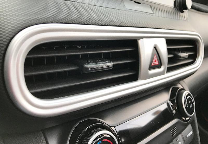 Hyundai Kona Mittelkonsole Armaturenbrett Luftdüsen Lüftung Abdeckung Rahmen