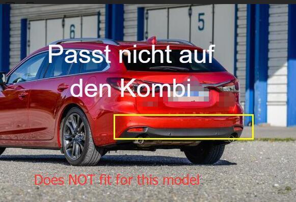 Mazda 6 GJ/GL Chrom Nebelscheinwerfer Licht Abdeckung Rahmen Hinten