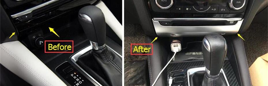 Mazda 6 GJ/GL Chrom CD Radio Ladung Schalter Abdeckung