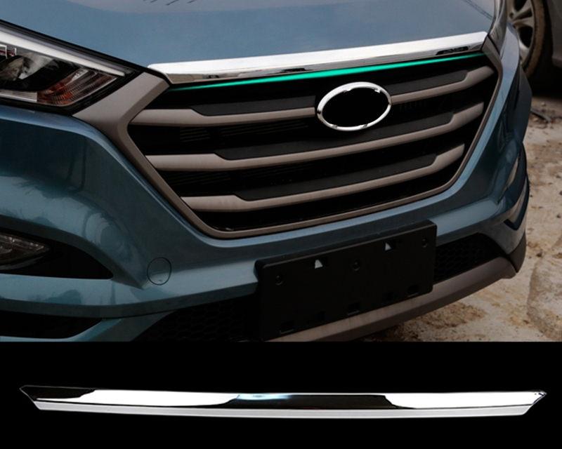 Hyundai Tucson 3 TL Chrom Stossleiste Motorhaube Vorne Leiste Abdeckung