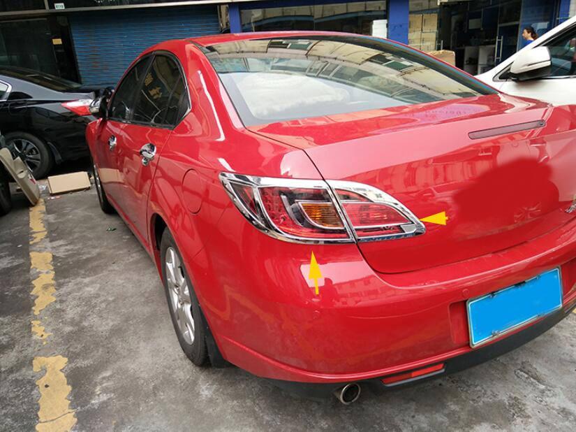 Mazda 6 GH Chrom Scheinwerfer Leuchte Licht Abdeckung Hinten