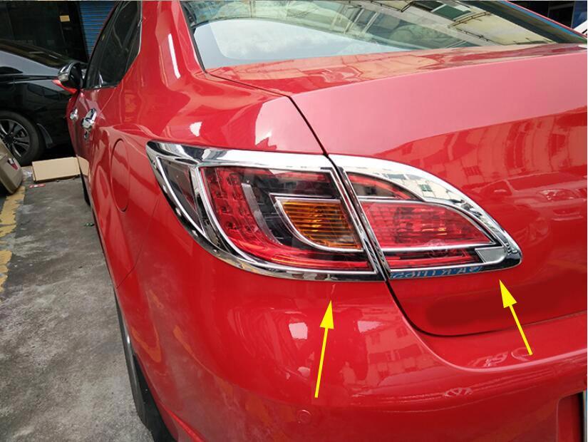 Mazda 6 GH Chrom Scheinwerfer Leuchte Licht Abdeckung Hinten