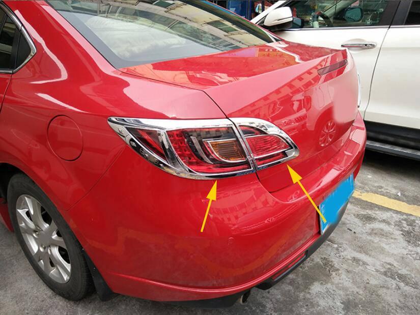 Mazda 6 GH Chrom Scheinwerfer Leuchte Licht Abdeckung Hinten