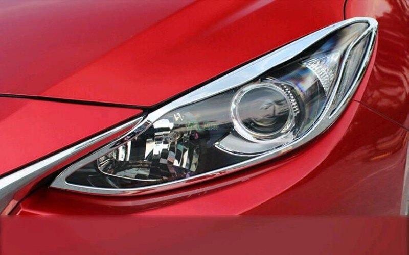 Mazda 3 BM Chrom Scheinwerfer Licht Leuchte Abdeckung Rahmen