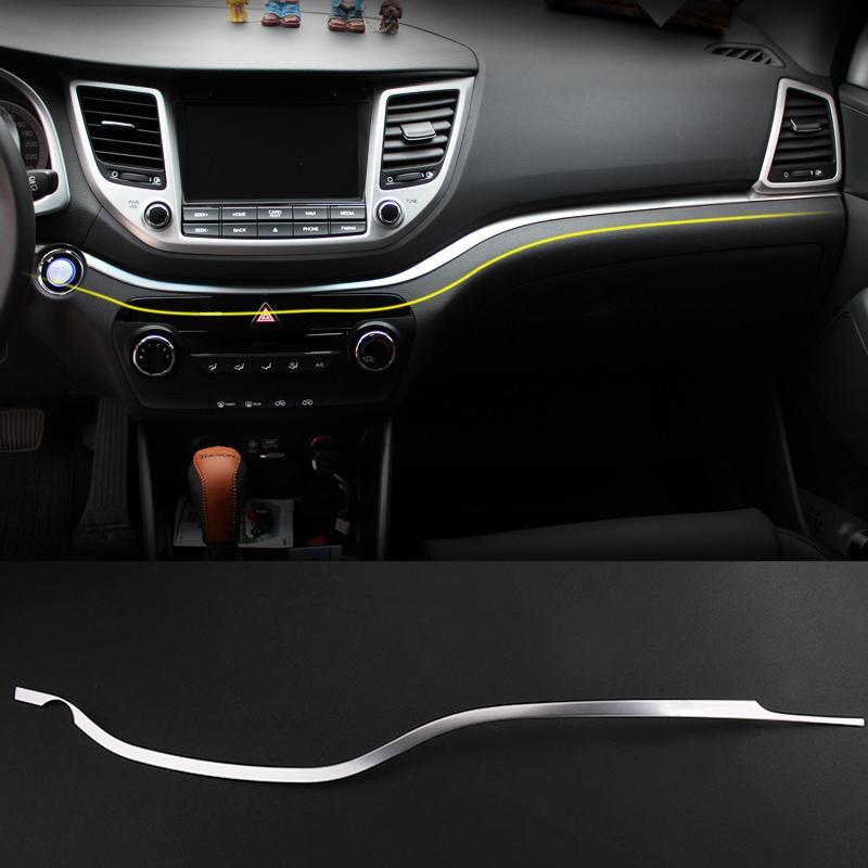 Hyundai Tucson 3 TL Chrom Mittelkonsole Armaturenbrett Leiste Abdeckung