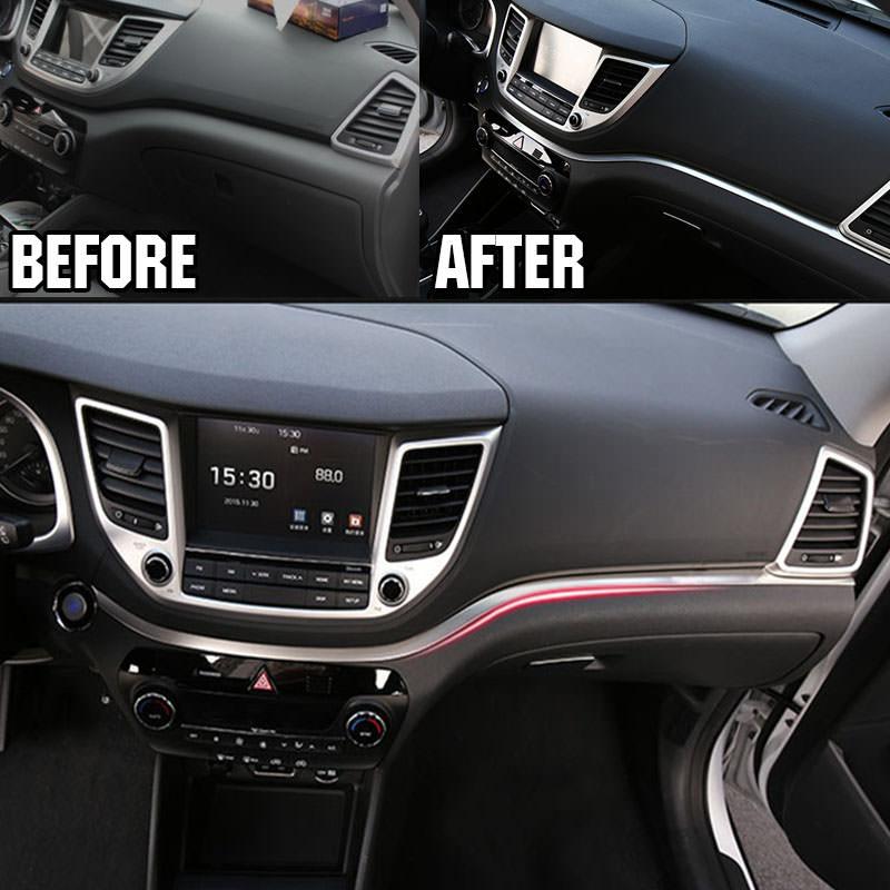 Hyundai Tucson 3 TL Chrom Mittelkonsole Armaturenbrett Leiste Abdeckung