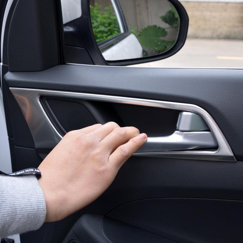 Hyundai Tucson 3 TL Chrom Türgriff Schalen Tür Abdeckung Blende Rahmen