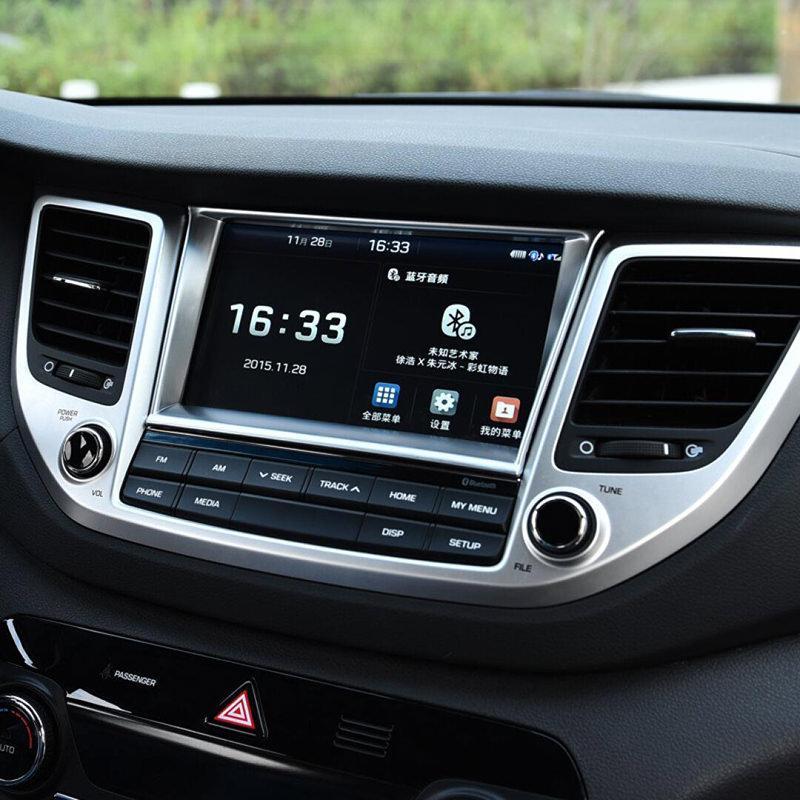 Hyundai Tucson 3 TL Chrom Mittelkonsole Armaturenbrett Rahmen Abdeckung