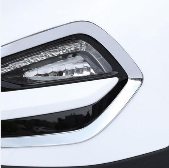 Hyundai Tucson 3 TL Chrom Nebelscheinwerfer Licht Abdeckung Rahmen Vorne