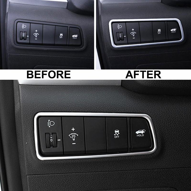 Hyundai Tucson 3 TL Chrom Licht Schalter Abdeckung Rahmen