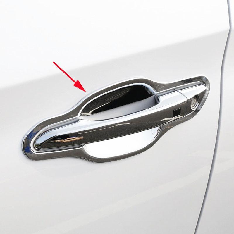 Hyundai Tucson 3 TL Chrom Außen Türgriff Schalen Mulden Tür Kappen Abdeckung