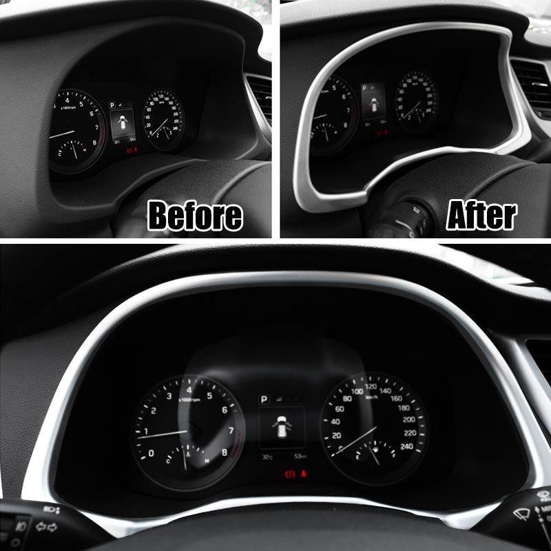 Hyundai Tucson 3 TL Chrom Mittelkonsole Armaturenbrett Geschwindigkeitsmesser Abdeckung