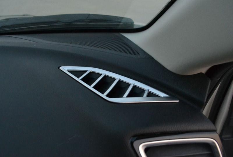 Mazda 3 BM/BN Chrom Seiten Luftdüsen Lüftungs Gitter Schacht Luft Ausströmer