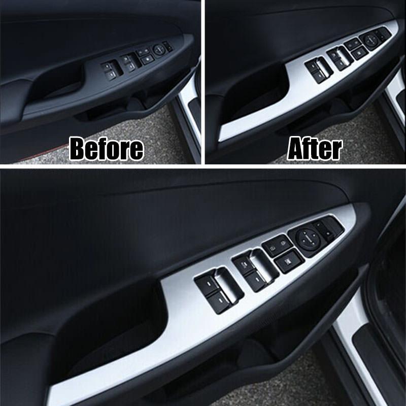 Hyundai Tucson 3 TL Chrom Abdeckung Fenster Heber Schalter Taster Rahmen