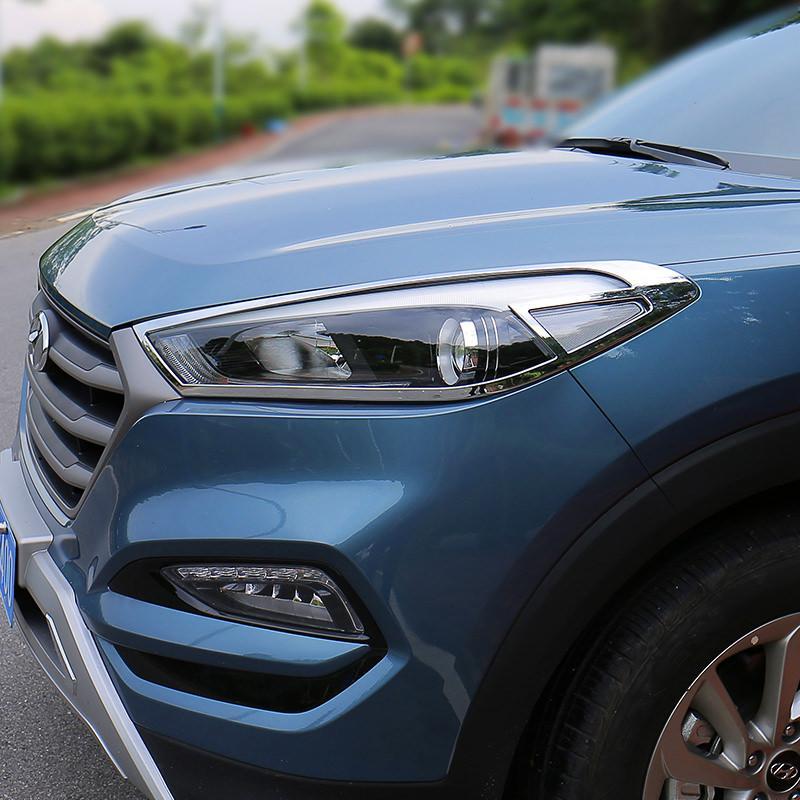 Hyundai Tucson 3 TL Chrom Licht Leuchte Scheinwerfer Vorne Hinteres Rückleuchte Abdeckung