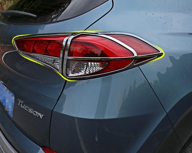 Hyundai Tucson 3 TL Chrom Licht Leuchte Scheinwerfer Vorne Hinteres Rückleuchte Abdeckung