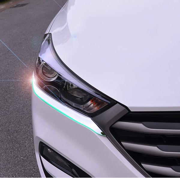Hyundai Tucson 3 TL Chrom Licht Leuchte Scheinwerfer Vorne Leiste Abdeckung