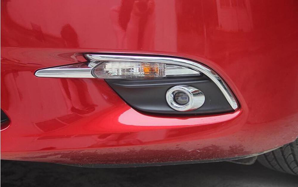 Mazda 3 BN Chrom Nebel Scheinwerfer Licht Leuchte Abdeckung Rahmen Vorne