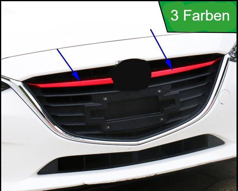 Mazda 3 BM Chrom Kühlergrill Gitter Leiste Abdeckung Vorne (oben)