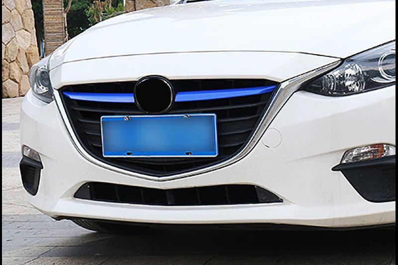Mazda 3 BM Chrom Kühlergrill Gitter Leiste Abdeckung Vorne (oben)