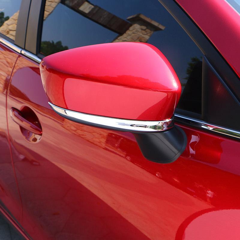 Mazda 3 BM Chrom Rückspiegel Spiegel Hinten Abdeckung Blende