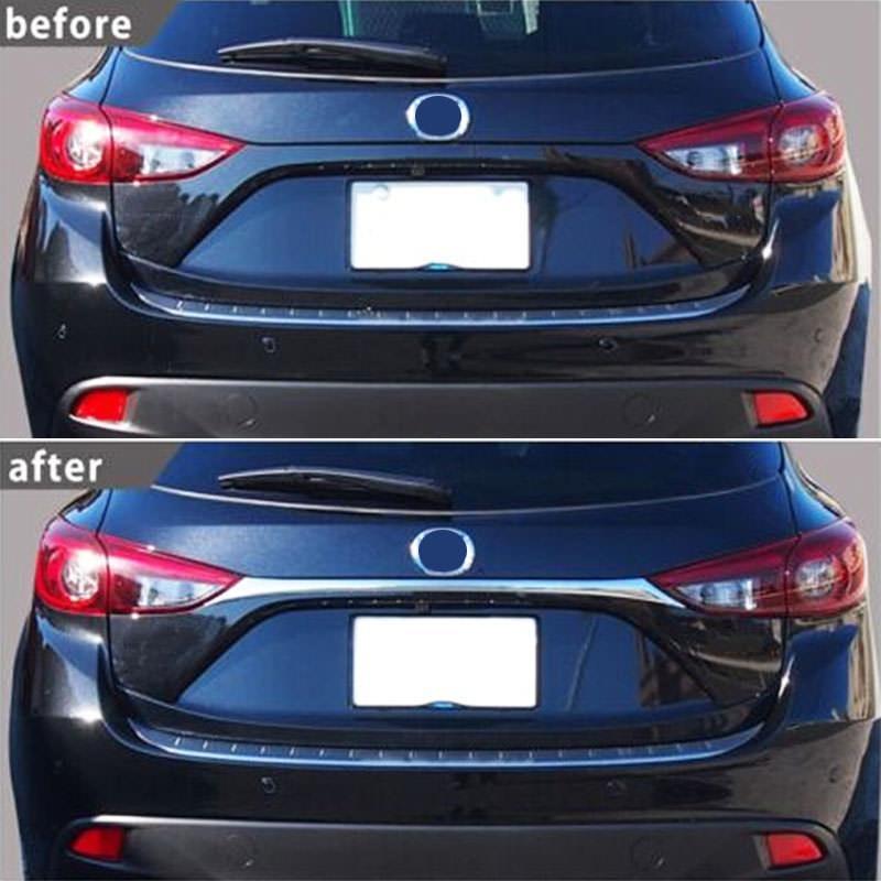 Mazda 3 BM Gepäckraum Kofferraum Laderaum Abdeckung Leiste (Fließheck)