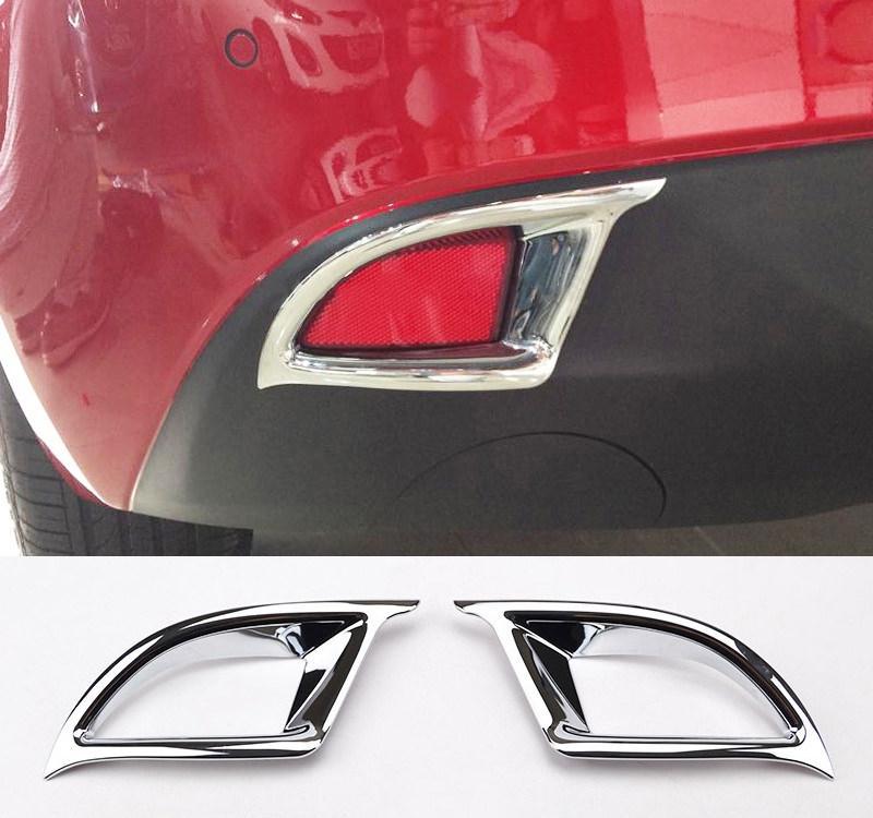 Mazda 3 BM Chrom Nebelscheinwerfer Licht Abdeckung Rahmen Hinten (Fließheck)