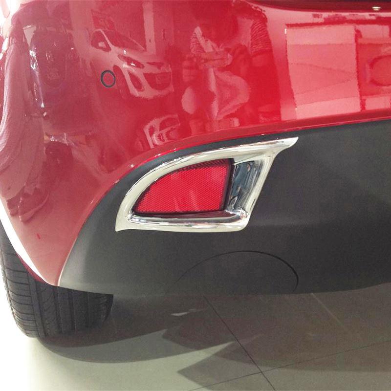 Mazda 3 BM Chrom Nebelscheinwerfer Licht Abdeckung Rahmen Hinten (Fließheck)