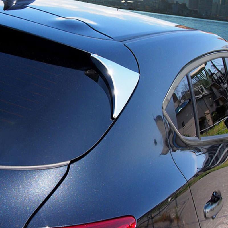 Mazda 3 BM Chrom Dreieck Fenster Hinten Abdeckung Rahmen (Fließheck)