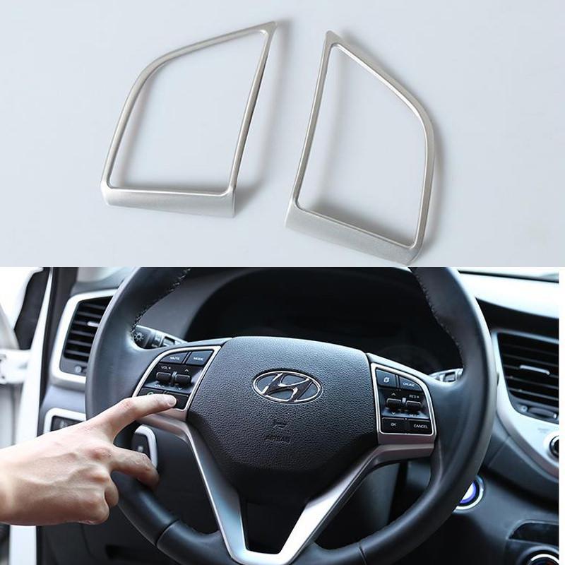 Hyundai Tucson 3 TL Chrom Lenkradbezug Lenkradhülle Abdeckung Rahmen