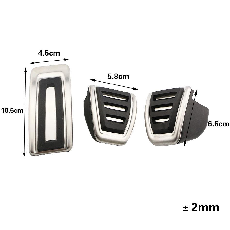 Skoda Rapid Pedal Auflagen Kappen Fußstütze Fußhebel Pedale