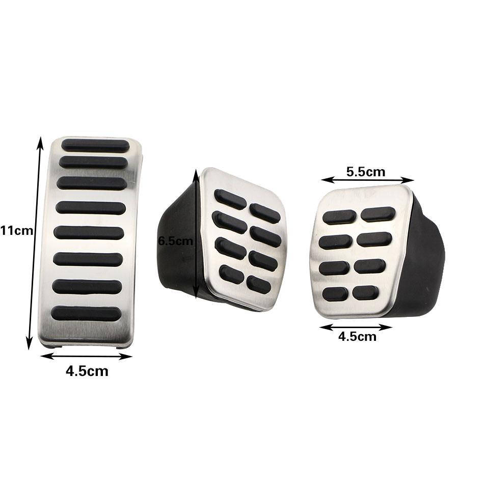 Skoda Fabia 2 Pedal Auflagen Kappen Fußstütze Fußhebel Pedale