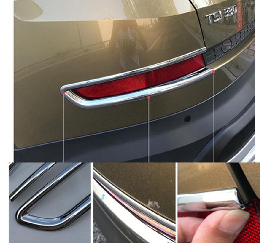 Skoda Kodiaq Chrom Nebelscheinwerfer Licht Abdeckung Rahmen Hinten