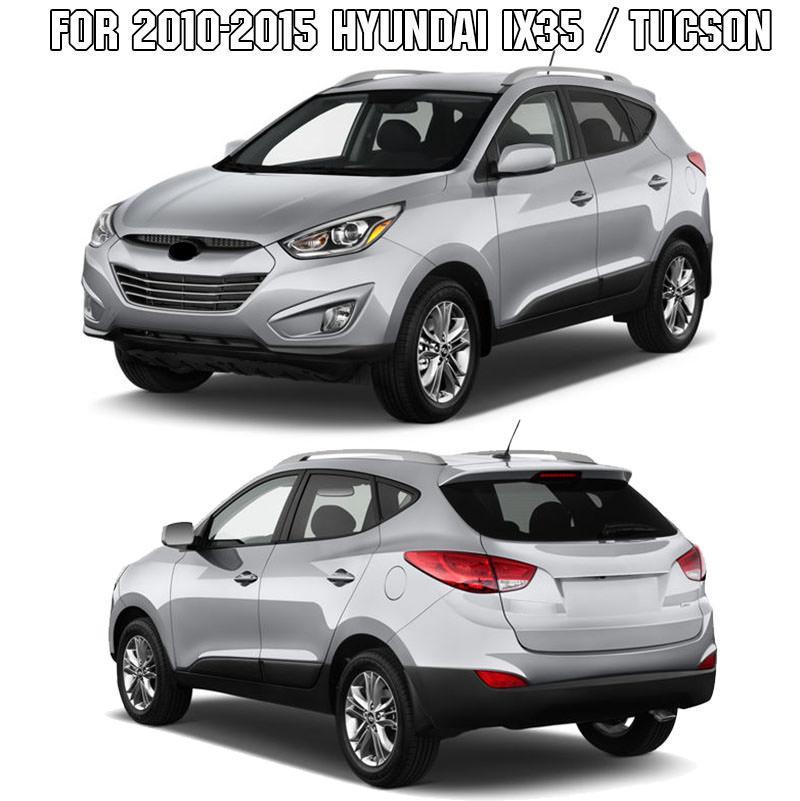 Hyundai Tucson ix35 LM Edelstahl Kofferraum Gepäckraum Abdeckung Hinten Leiste