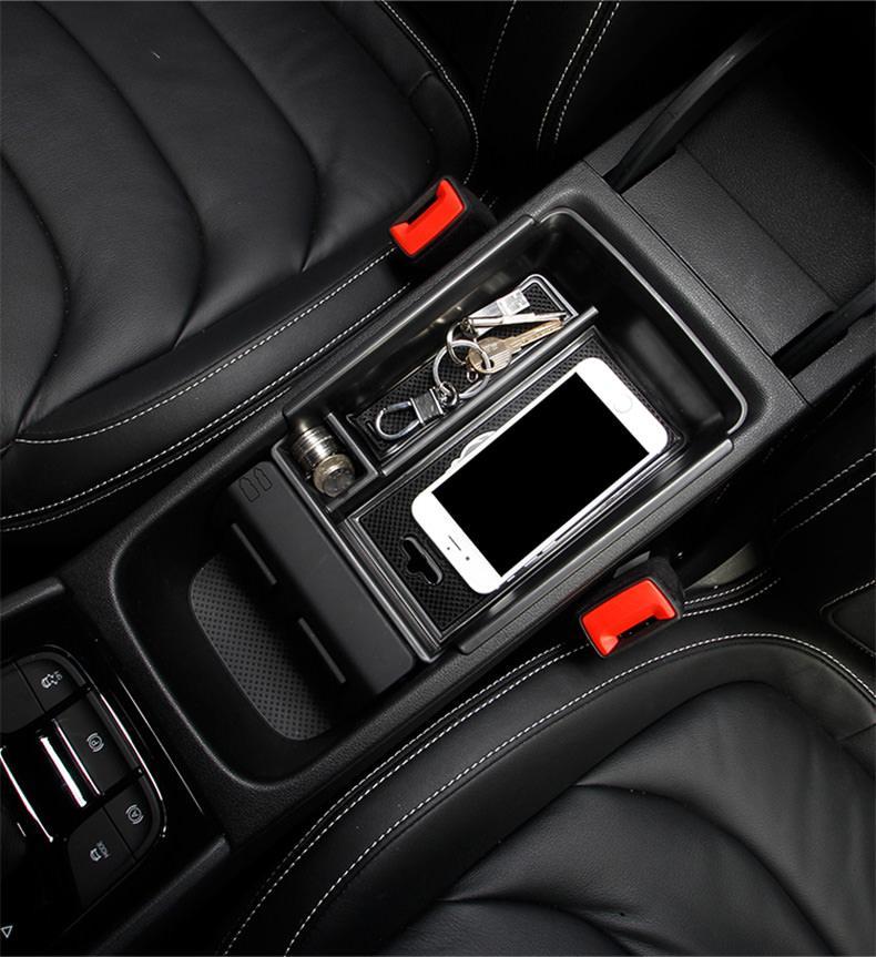 Skoda Kodiaq Mittelkonsole Armlehne Aufbewahrungs Box Kiste Lagerung Ablagekasten