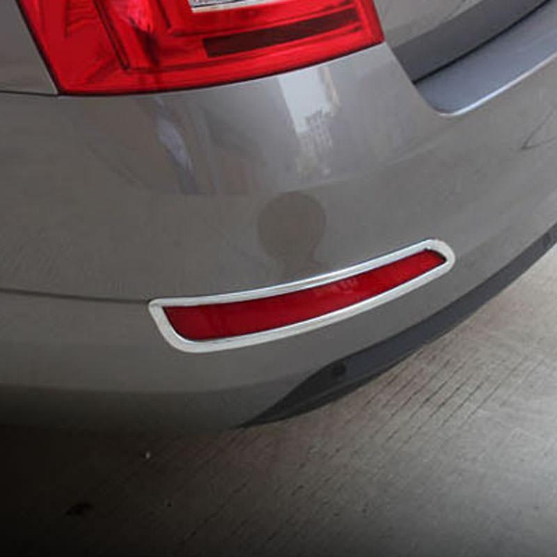 Skoda Octavia A7 Chrom Nebelscheinwerfer Licht Abdeckung Rahmen Vorne (Limousine)