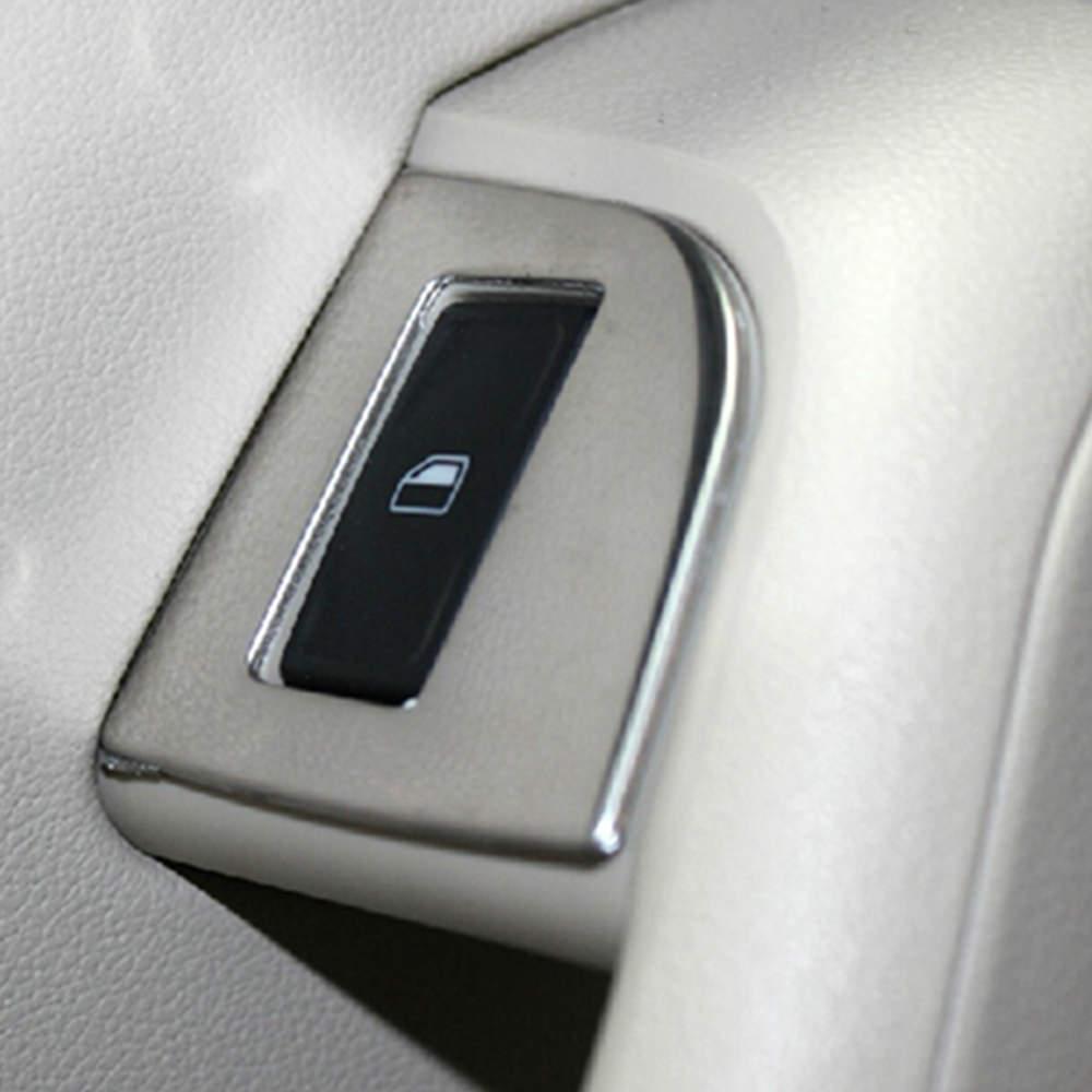 Skoda Octavia A7 Chrom Abdeckung Fenster Heber Schalter Taster Rahmen