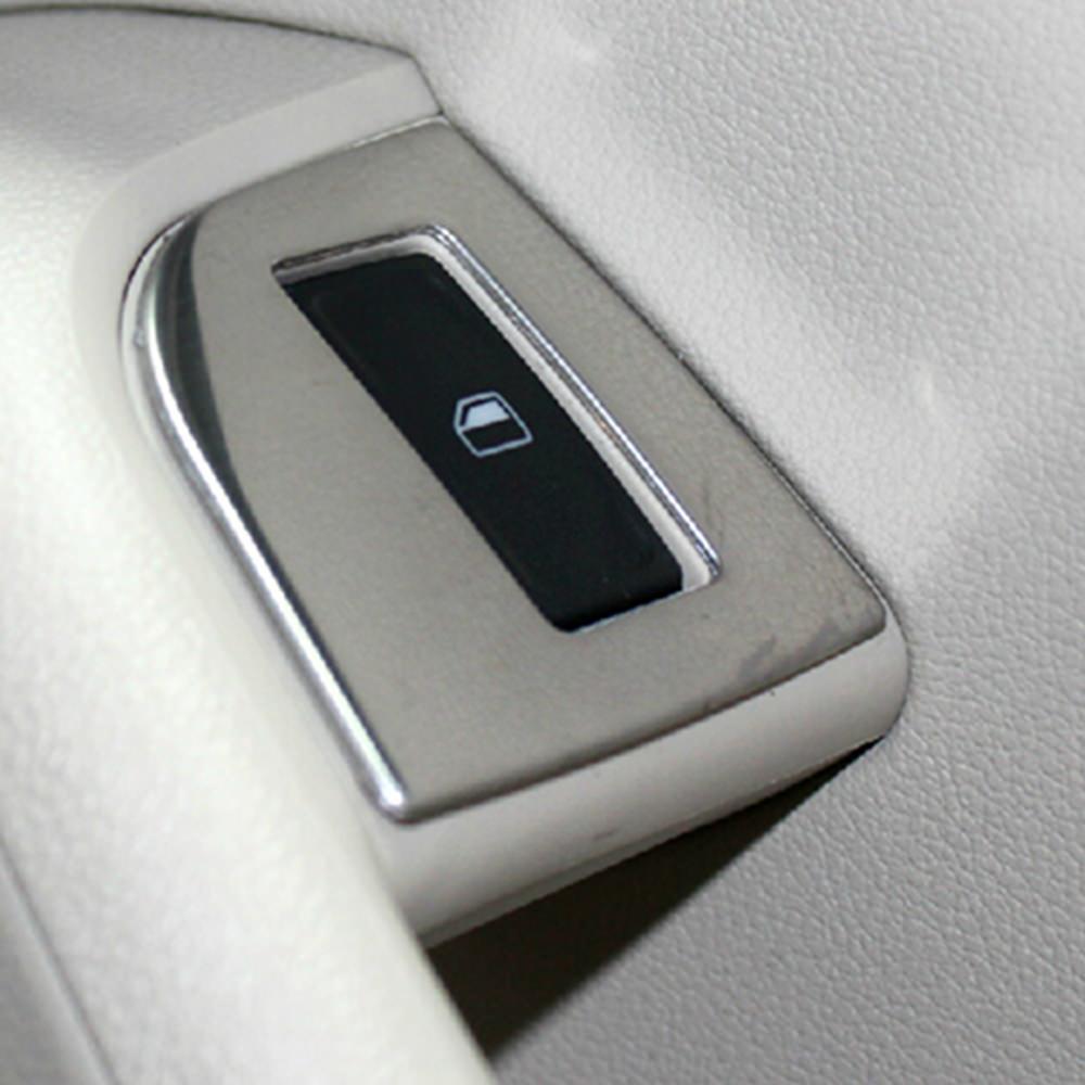 Skoda Octavia A7 Chrom Abdeckung Fenster Heber Schalter Taster Rahmen