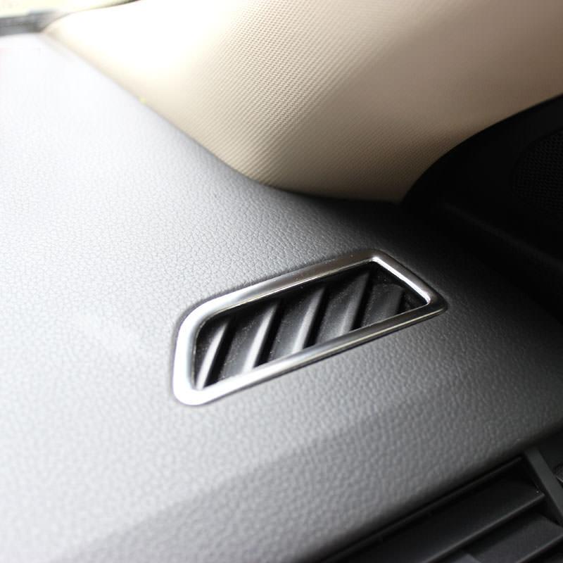 Skoda Octavia A7 Chrom Seiten Luftdüsen Lüftungs Gitter Schacht Luft Ausströmer