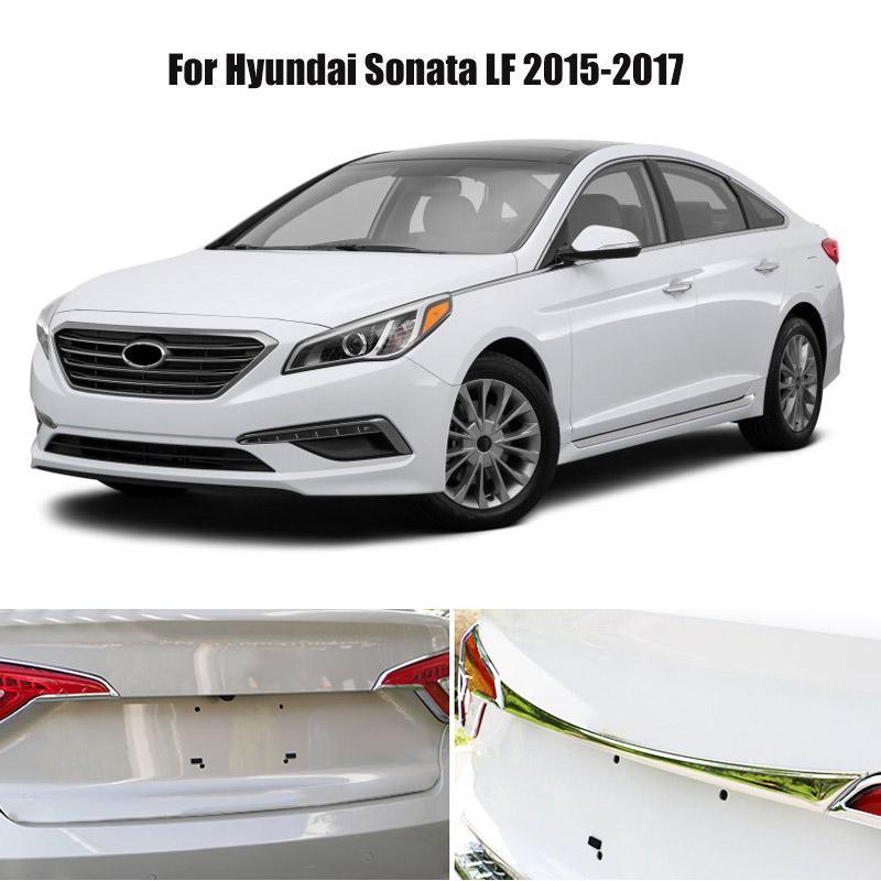 Hyundai Sonata 7 LF Chrom Kofferraum Gepäckraum Abdeckung Hinten Leiste
