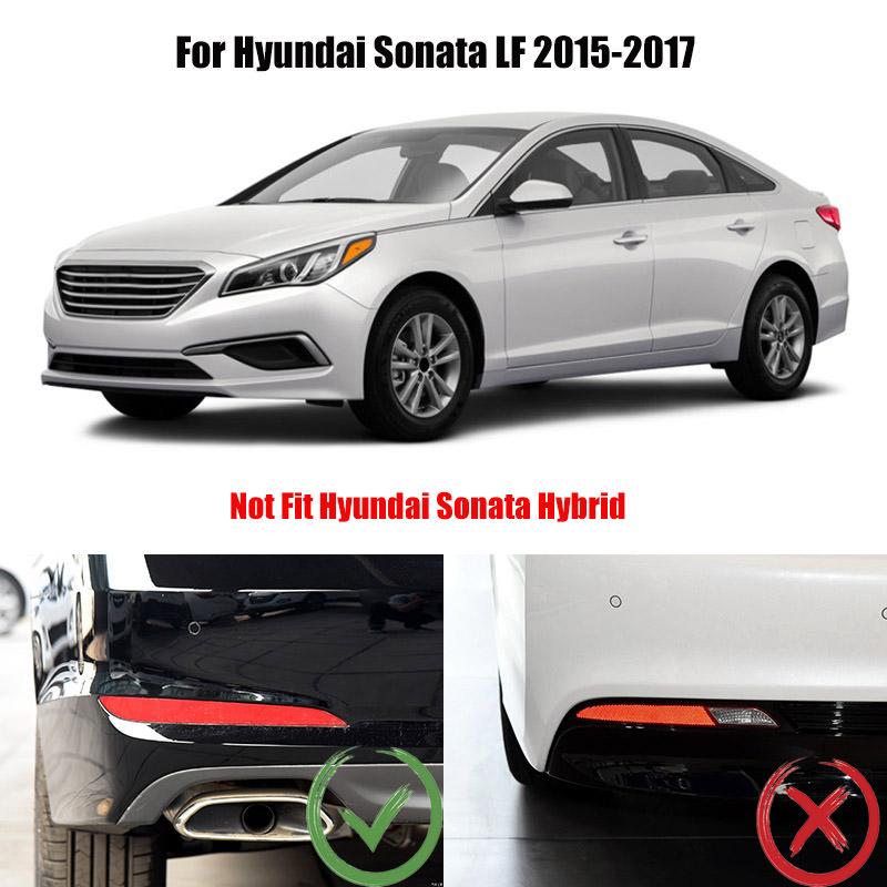 Hyundai Sonata 7 LF Chrom Nebelscheinwerfer Abdeckung Rahmen Licht Hinten