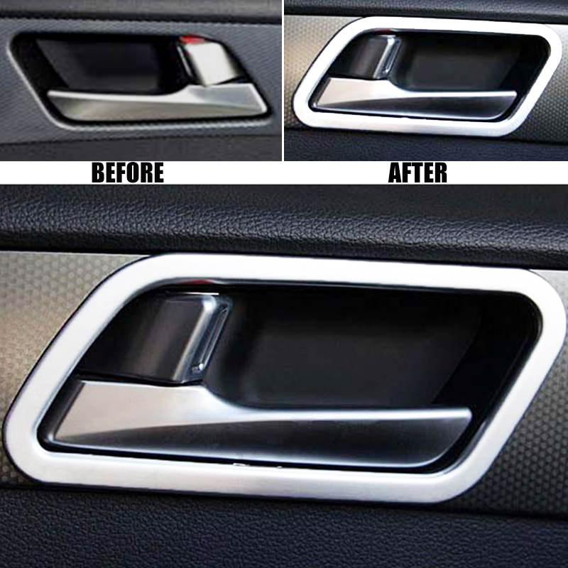 Hyundai Sonata 7 LF Chrom Türgriff Innen Abdeckung Blende Rahmen