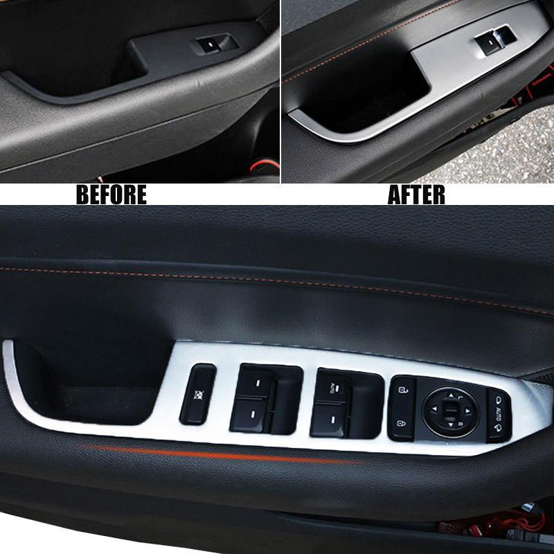 Hyundai Sonata 7 LF Chrom Abdeckung Fenster Heber Schalter Taster Rahmen