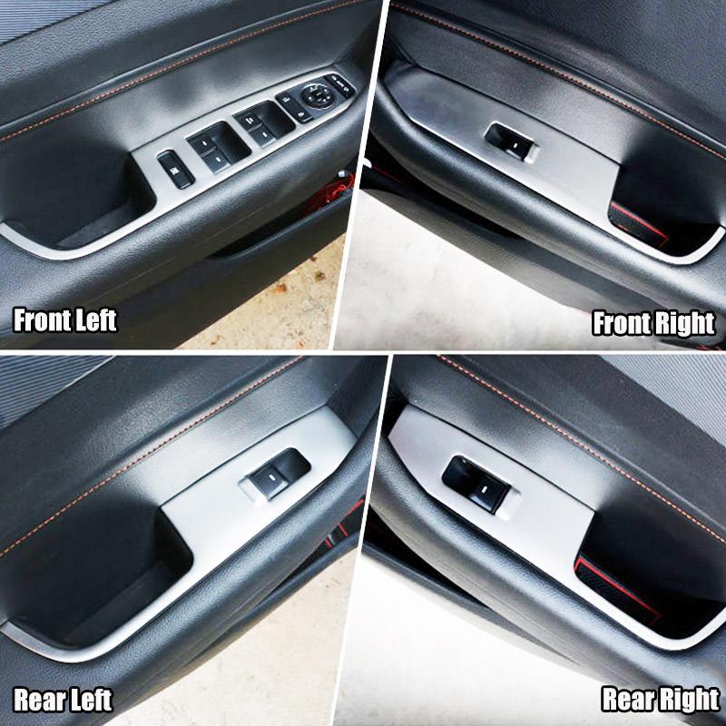 Hyundai Sonata 7 LF Chrom Abdeckung Fenster Heber Schalter Taster Rahmen