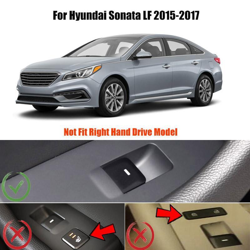 Hyundai Sonata 7 LF Chrom Abdeckung Fenster Heber Schalter Taster Rahmen